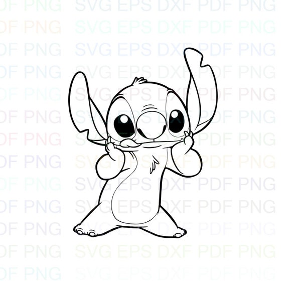 Free Free 264 Outline Disney Stitch Svg SVG PNG EPS DXF File