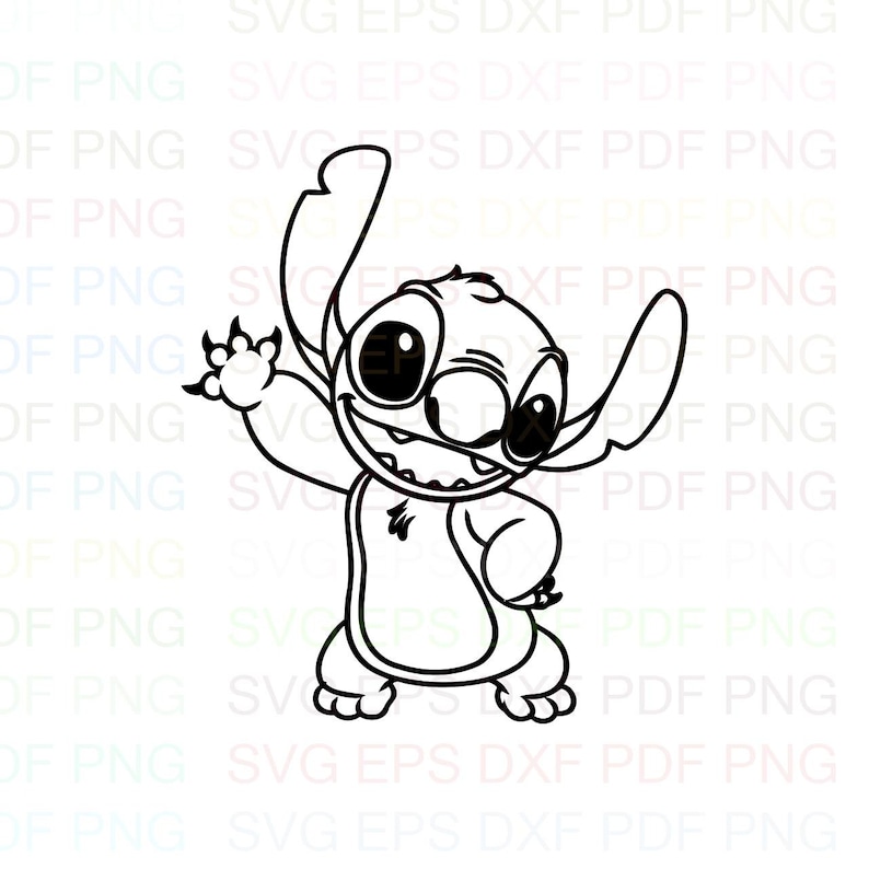Free Free 149 Outline Disney Stitch Svg Free SVG PNG EPS DXF File