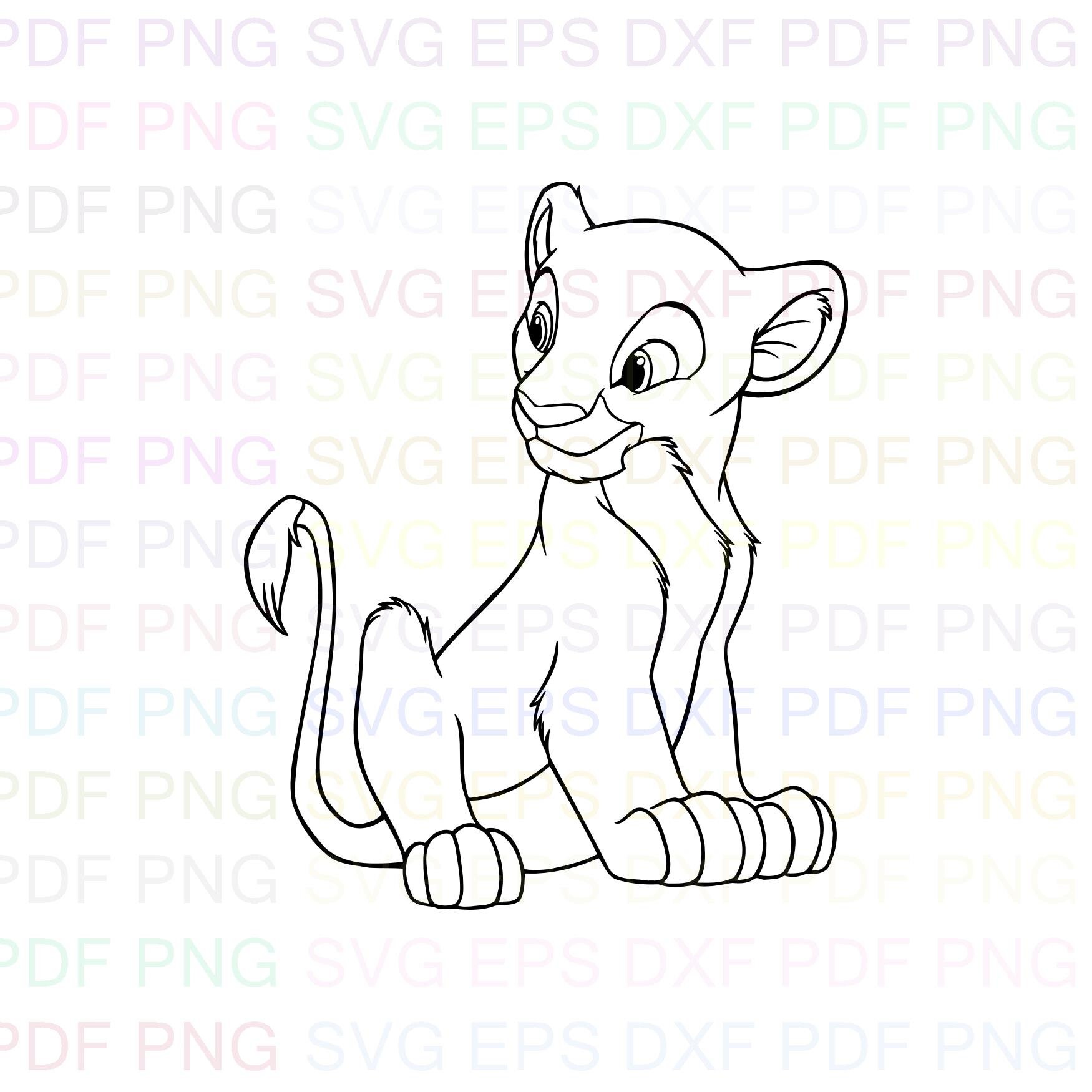 Free Free 92 Lion King Outline Svg SVG PNG EPS DXF File