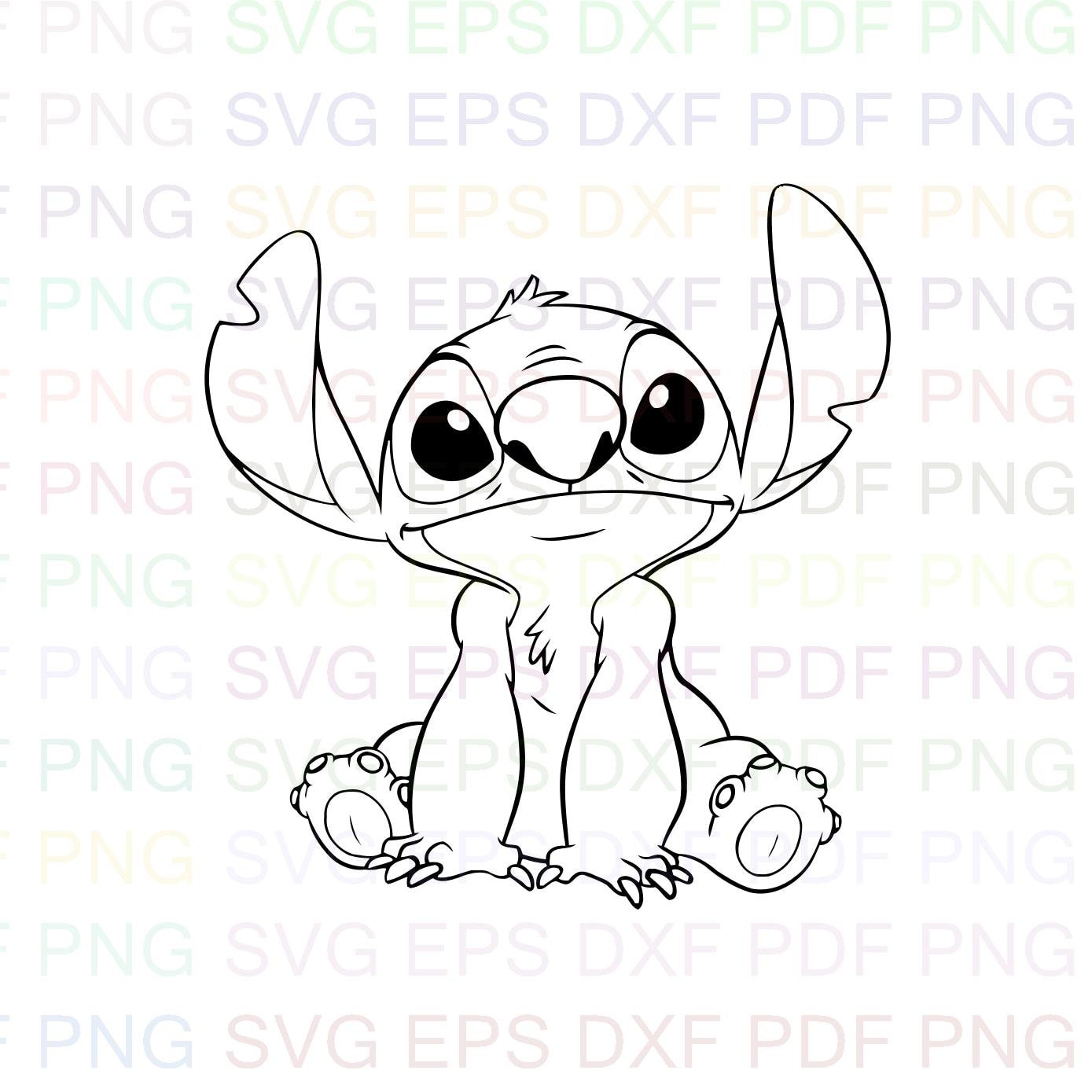 Free Free 221 Disney Stitch Face Stitch Outline Svg SVG PNG EPS DXF File