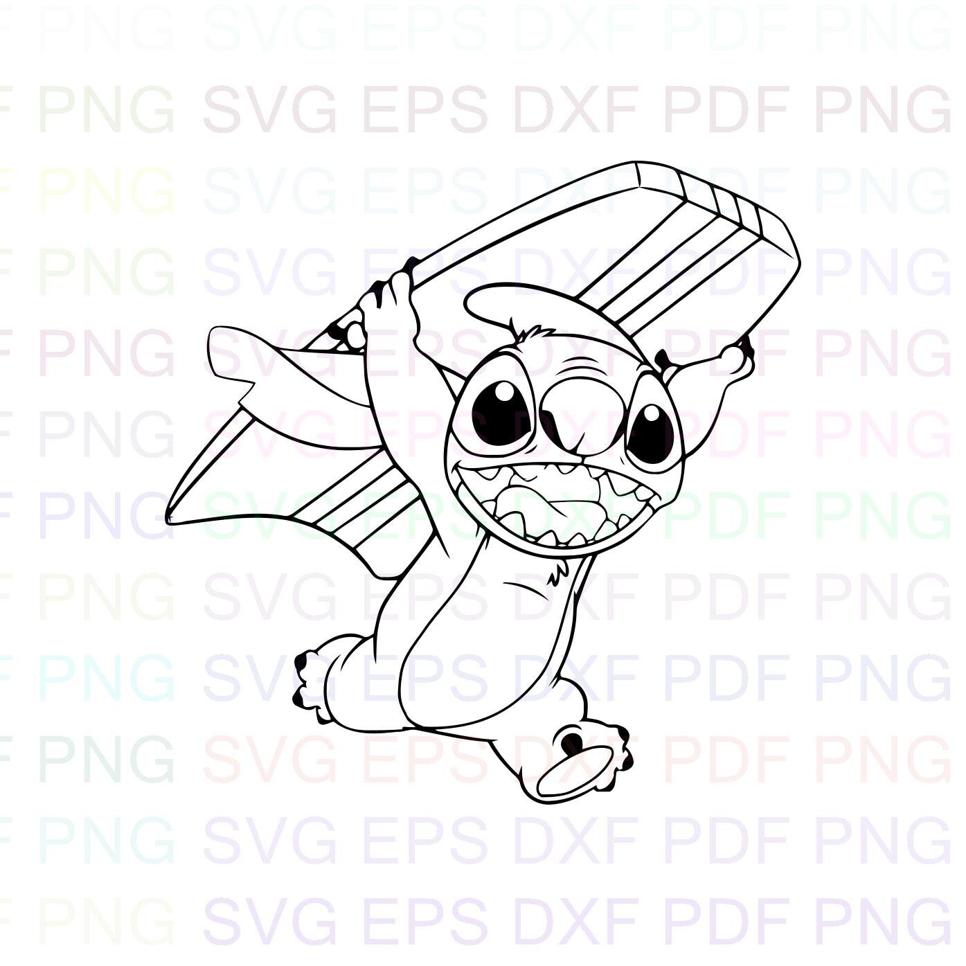 Free Free 148 Disney Stitch Face Stitch Outline Svg SVG PNG EPS DXF File