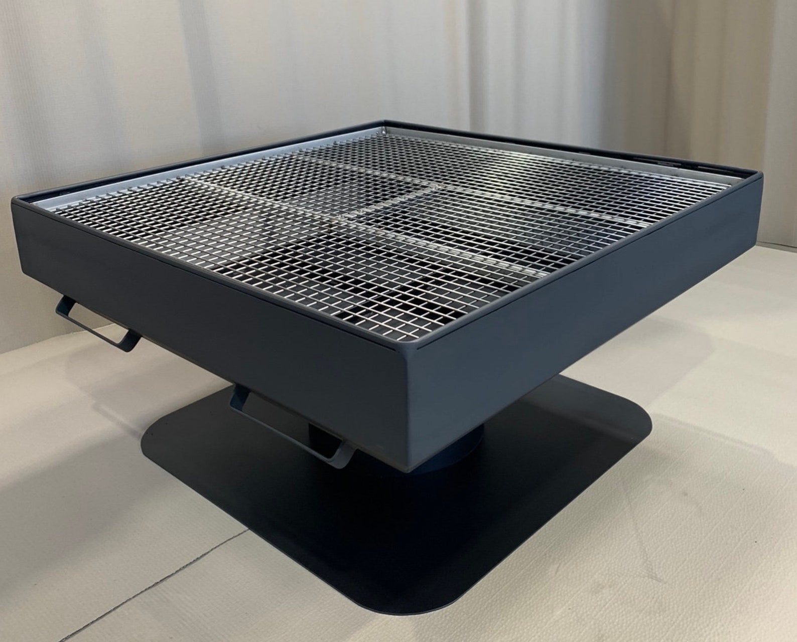 EXTRA LARGE steel fire pit with stainless steel BBQ grill and Etsy