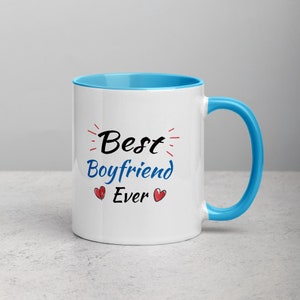 Best Boyfriend Ever Mug with Color Inside