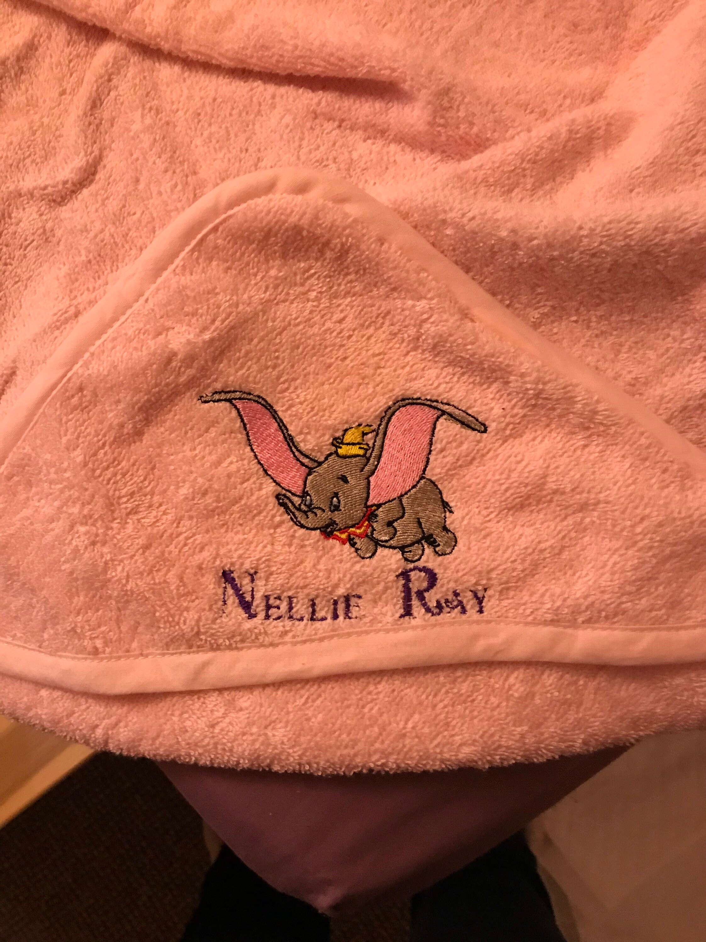 Disney Dumbo hooded baby towel and face cloth bundle Etsy