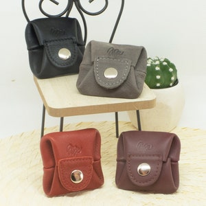 Leder Reise-Münztasche, kleine Leder Geldbörse, Münztasche für Männer, winziger Münzbeutel, Geldbeutel, Geschenk für Männer, kleine Geschenke