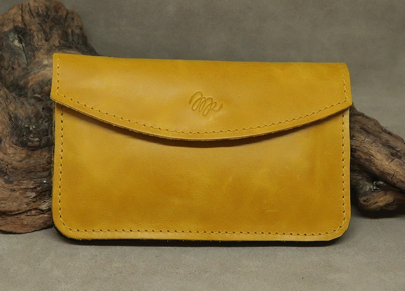 Cartera de mujer de cuero, cartera de piel para mujer, monedero mujer, billetera de cuero de mujer, cartera minimalista, regalo para mujer image 5