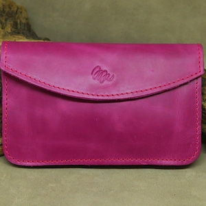 Cartera de mujer de cuero, cartera de piel para mujer, monedero mujer, billetera de cuero de mujer, cartera minimalista, regalo para mujer image 7