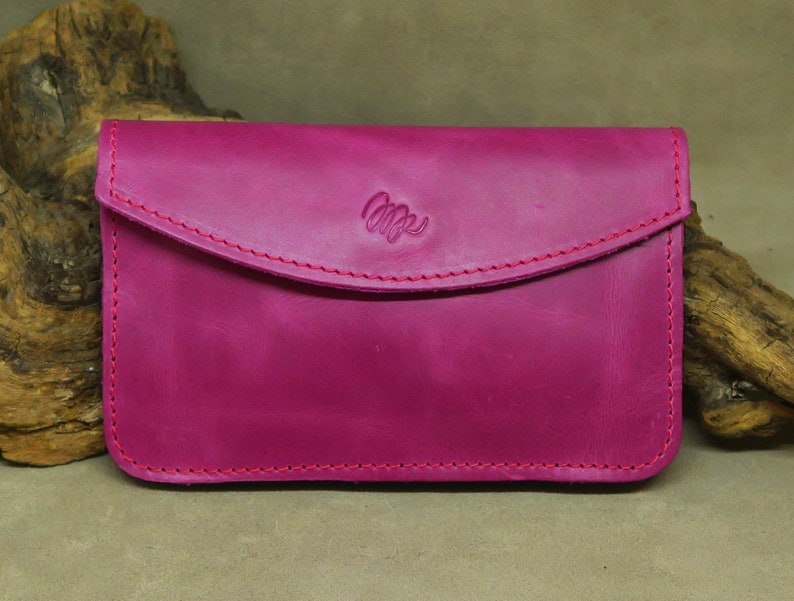 Cartera de mujer de cuero, cartera de piel para mujer, monedero mujer, billetera de cuero de mujer, cartera minimalista, regalo para mujer image 7