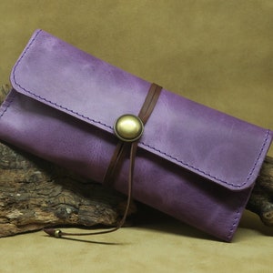 Tabaquera de cuero, bolsa de tabaco de cuero, tabaqueras, tabaquera de cuero de colores, tabaquera hecha a mano, tabaquera unisex