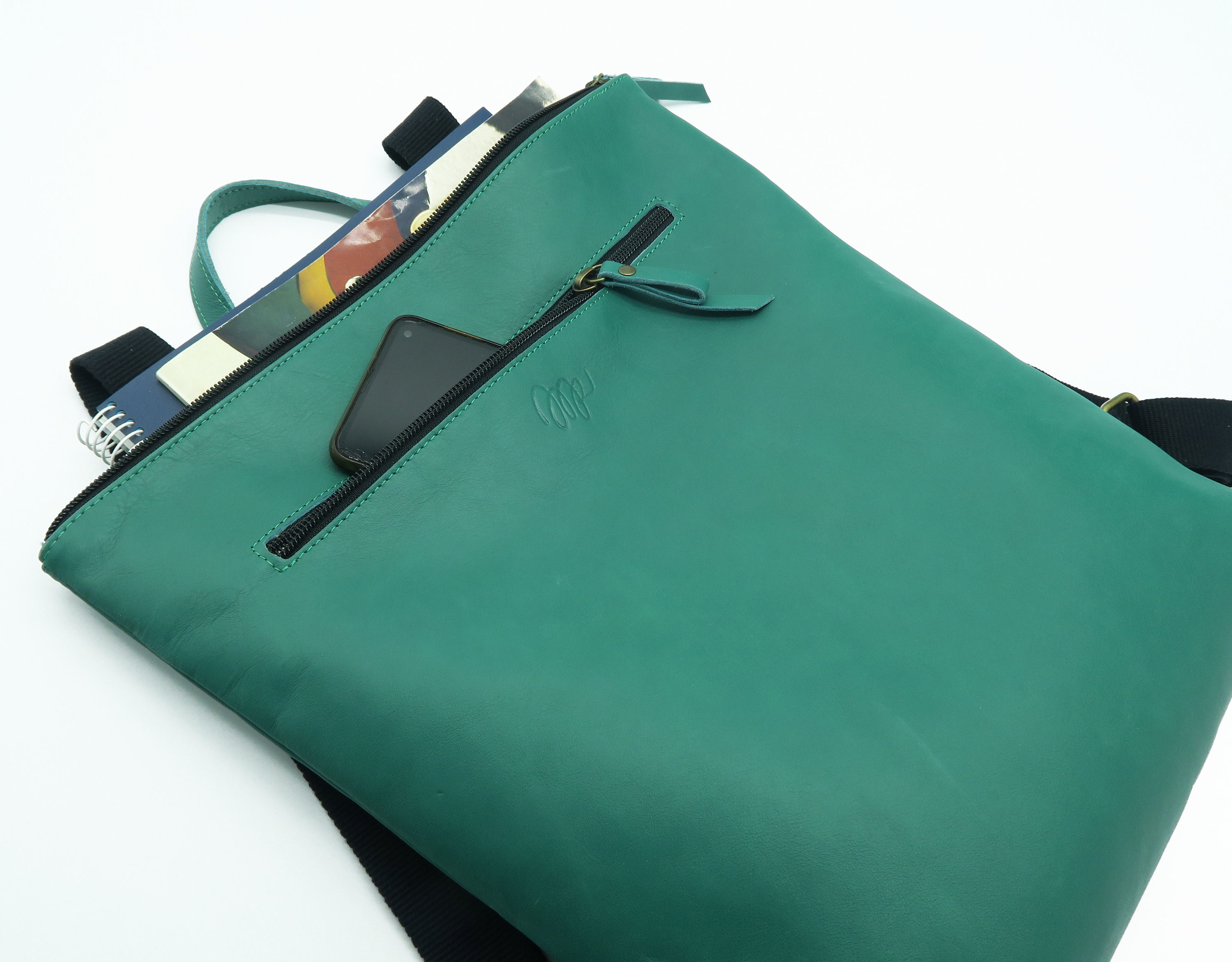 Leather Backpack Backpack Large Backpack Zipper Backpack Etsy