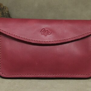 Cartera de mujer de cuero, cartera de piel para mujer, monedero mujer, billetera de cuero de mujer, cartera minimalista, regalo para mujer image 8