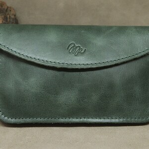 Cartera de mujer de cuero, cartera de piel para mujer, monedero mujer, billetera de cuero de mujer, cartera minimalista, regalo para mujer image 6