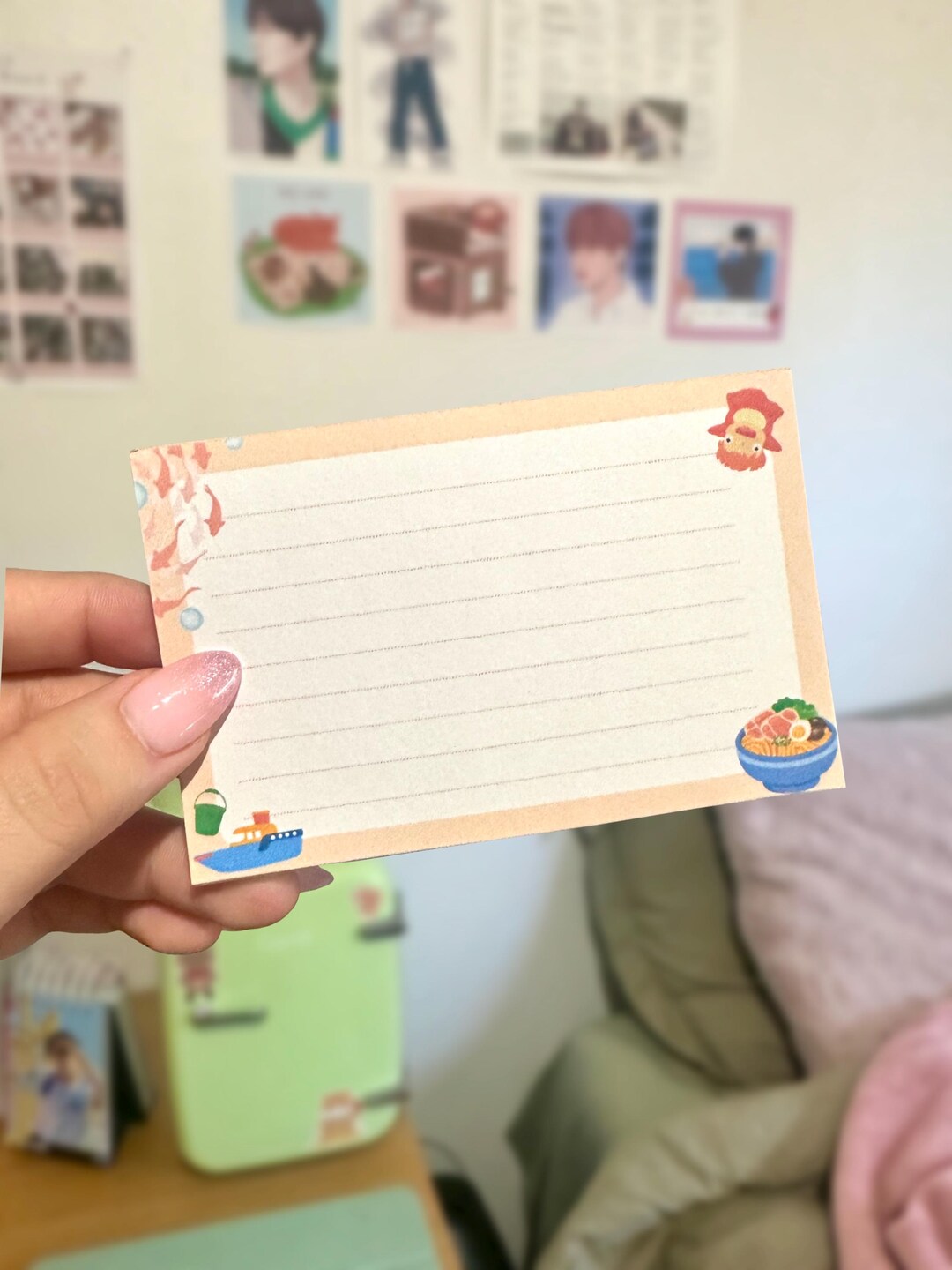 Ponyo Inspired Mini Memo Pad | 4.2x2.7