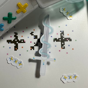 txt lightstick sword sticker