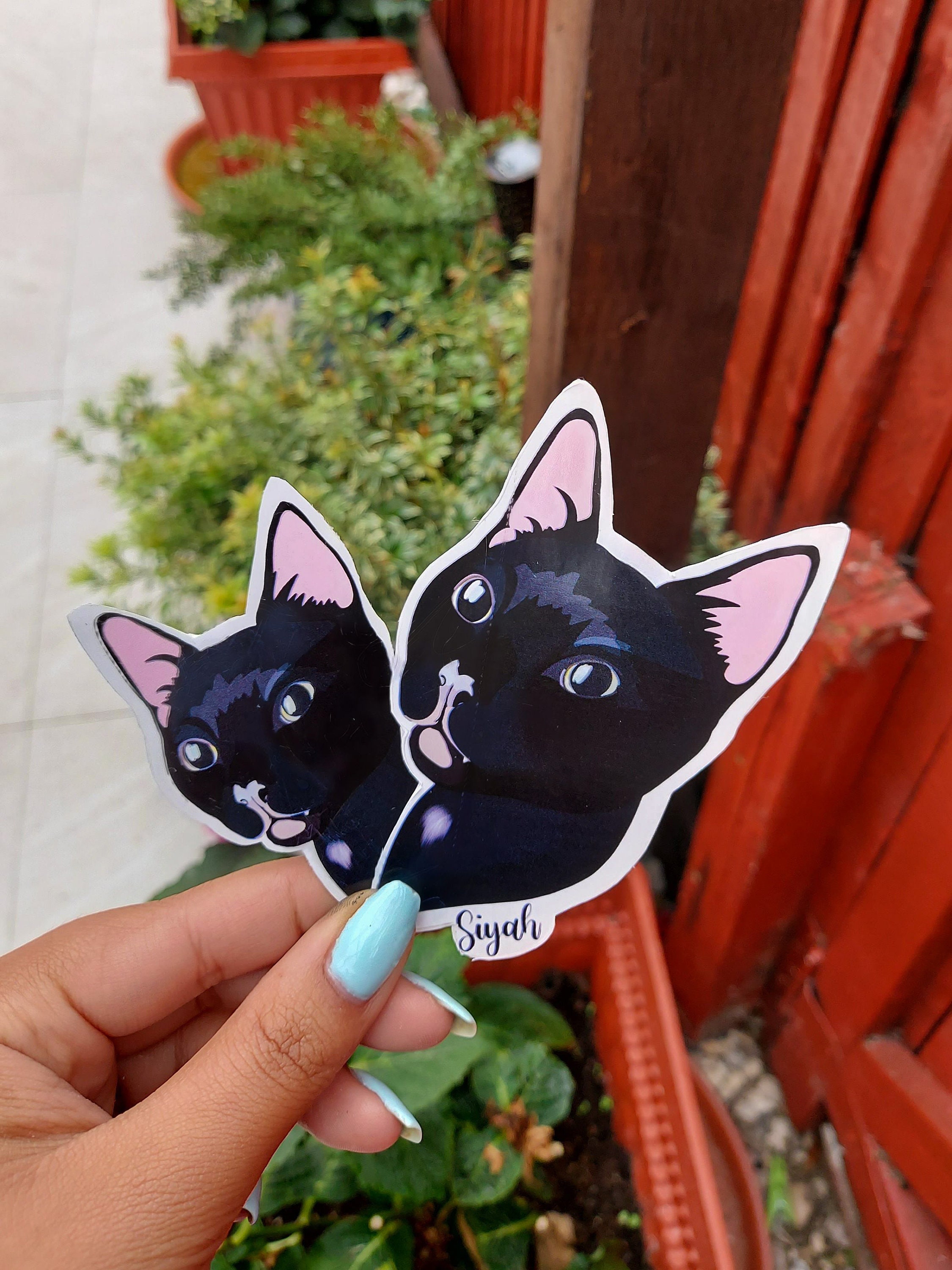 Custom Illustrated Pet Stickers Personalised Pet Stickers Etsy UK