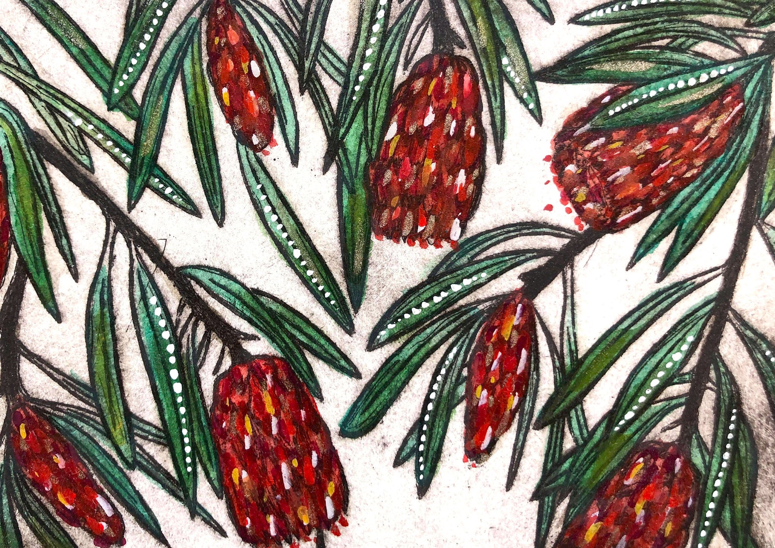 Botanical Placemats Australian Plants Australiana Design Etsy