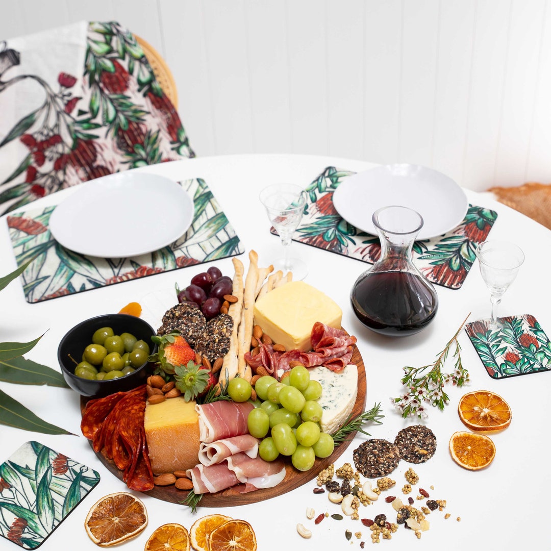 Botanical Placemats Australian Plants Australiana Design Etsy