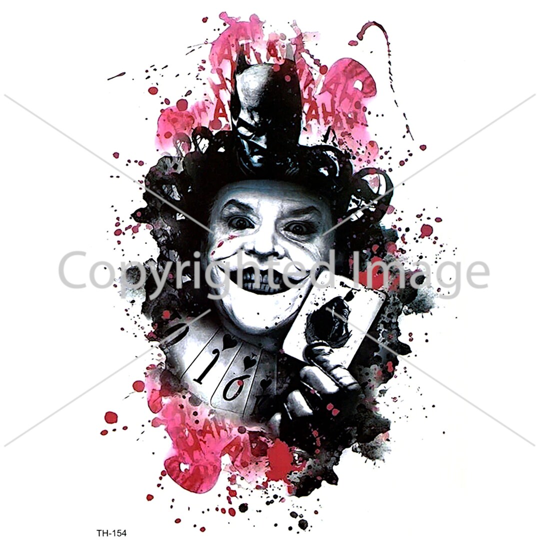 Tattoo Design Cool Joker Design Digital Download Etsy