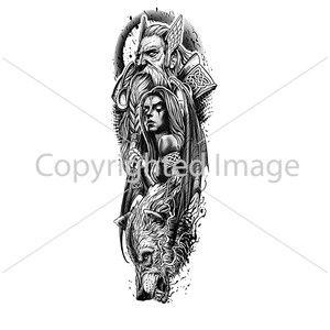 57 Cool Odin Tattoo Designs for Men [2023 Inspiration Guide]  Viking  warrior tattoos, Warrior tattoos, Viking tattoos for men