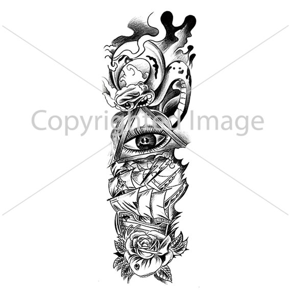 Tattoo Design Cool H2 Design Digital Download - Etsy
