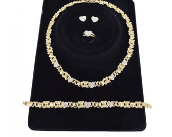 teddy bear necklace set