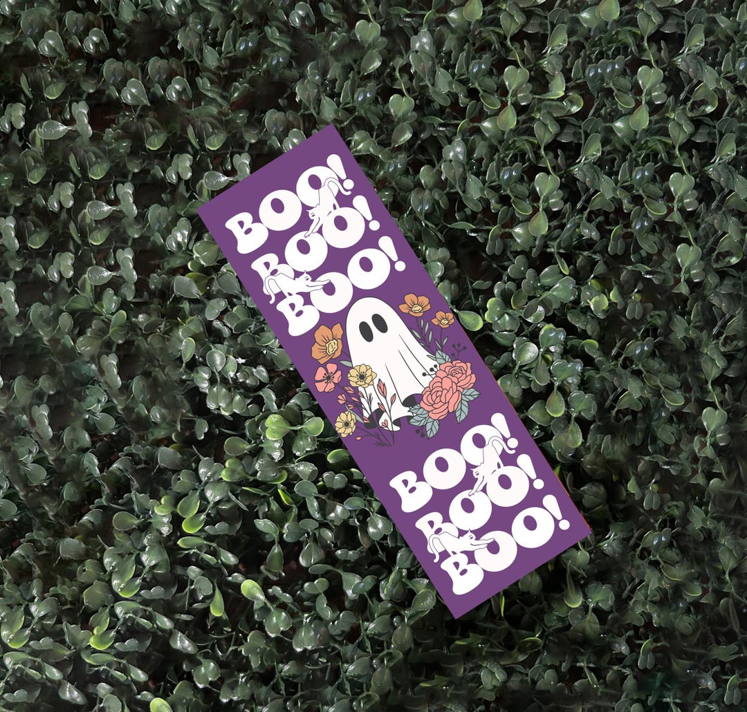 Boo Boo Ghost Bookmark, Spooky Season Bookmark, Fall Season, Ghostly ...