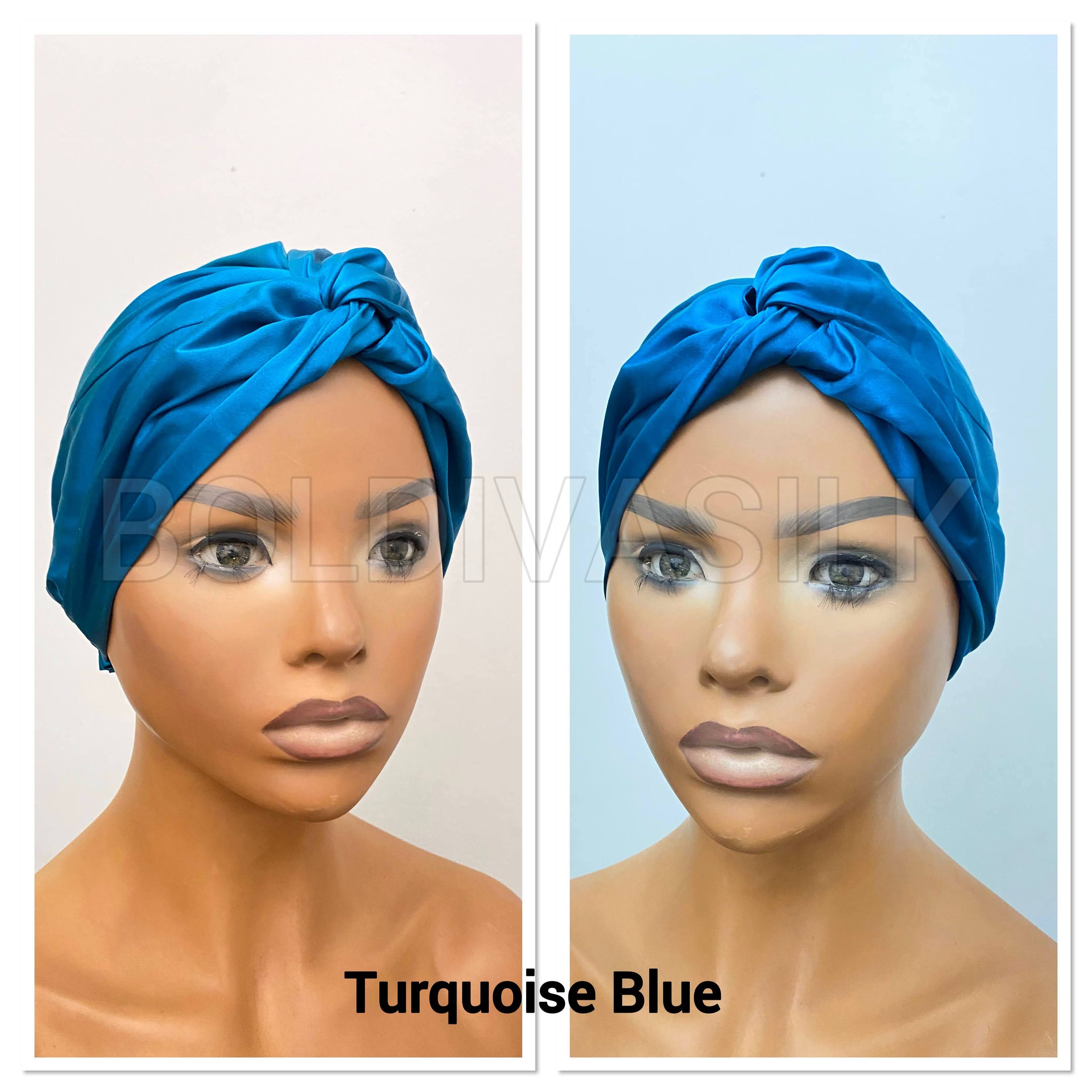 Pretied Turban Pure Mulberry Silk Sleep Hair Wrap Organic Etsy