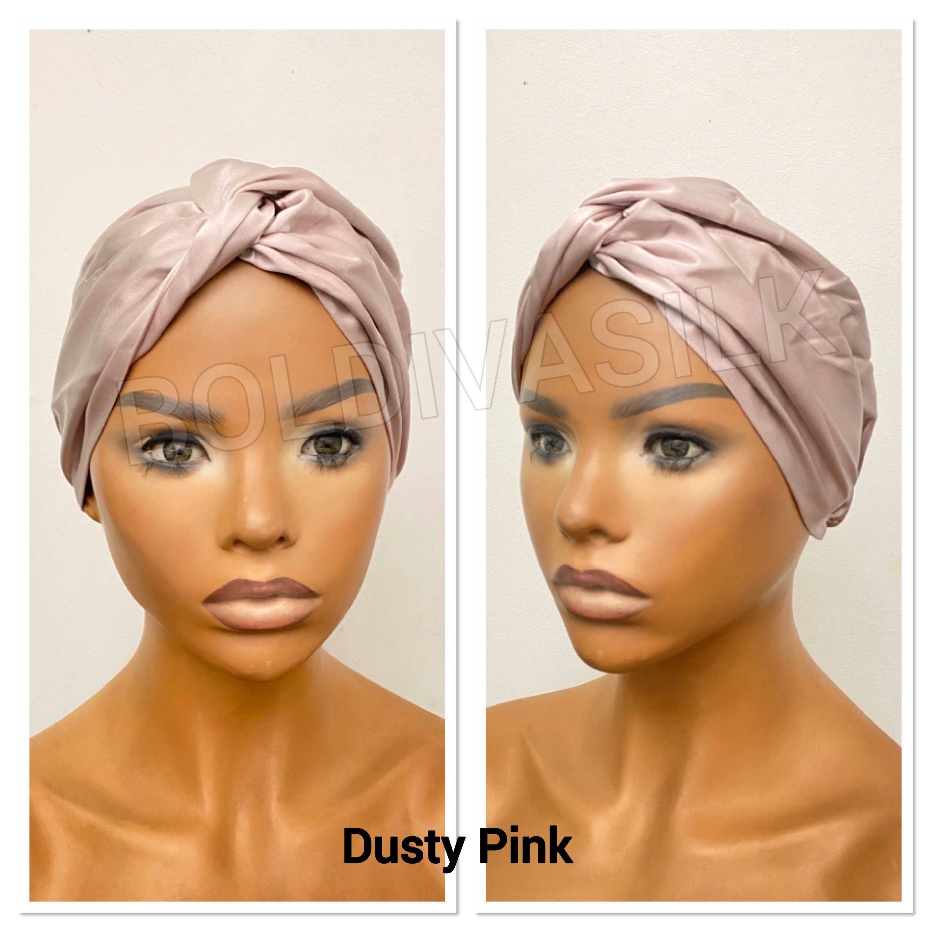 Pretied Turban Pure Mulberry Silk Sleep Hair Wrap Organic Etsy