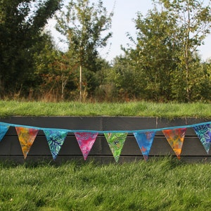 Batik Fabric Bunting