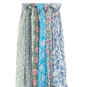 Indische Baumwolle handgemachte Schal Stola, Swim Wrap Stola Sarong, Petti Hand Block Print Strand Sarongs, weicher Sommer Pareo, Frauen Party Wear Pareo