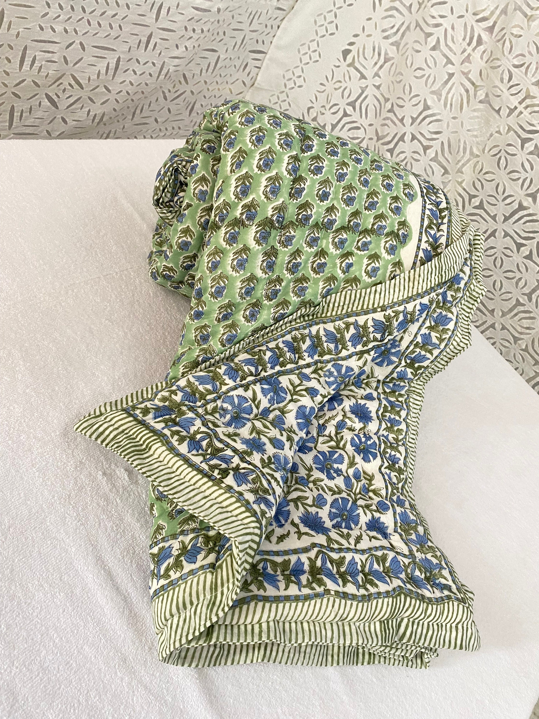 California King Size Reversible Razai Winter Warm Razai Etsy