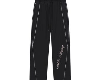 Reflection Striped Straight-Leg Sweatpants