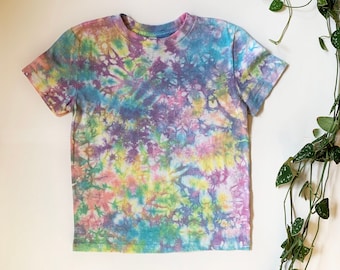 Tie Dye Short Sleeve Toddler Tee - Rainbow - Youth 5/6