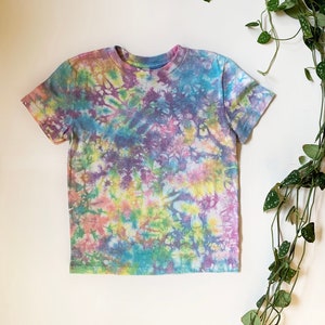Hand-Dyed Baby & Toddler Tie-Dye T-Shirt | Rainbow Short Sleeve Cotton Tee | Made to Order
