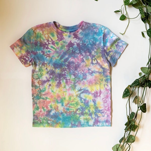 Tie Dye Short Sleeve Toddler / Youth Tee - Rainbow *Made to Order*