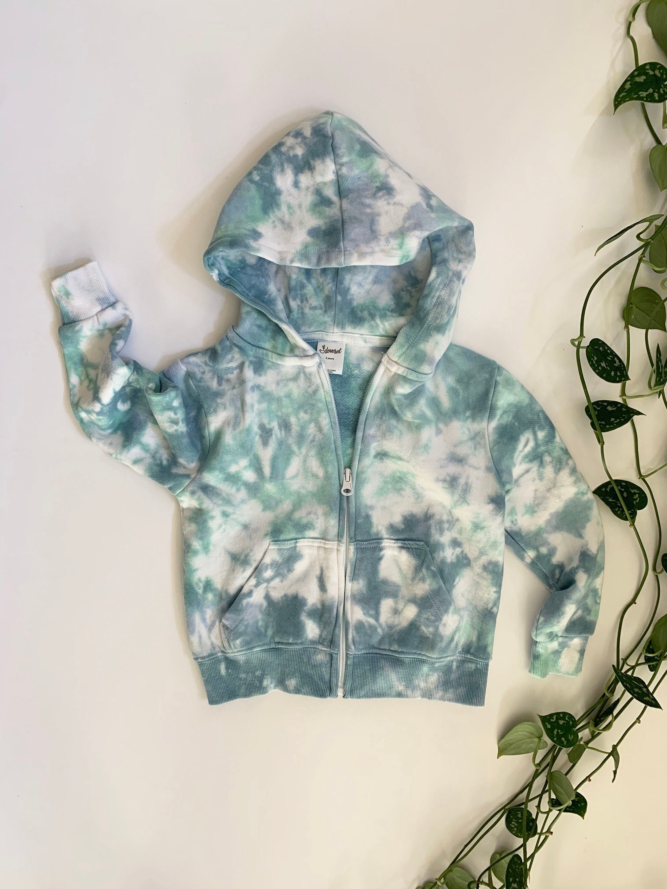 Tie Dye Zip up Hoodie - Etsy