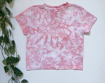 Kids Tie Dye T-Shirt - Hand-Dyed Short Sleeve Cotton Tee - Youth sizes 5-7 | Multiple Colors Available