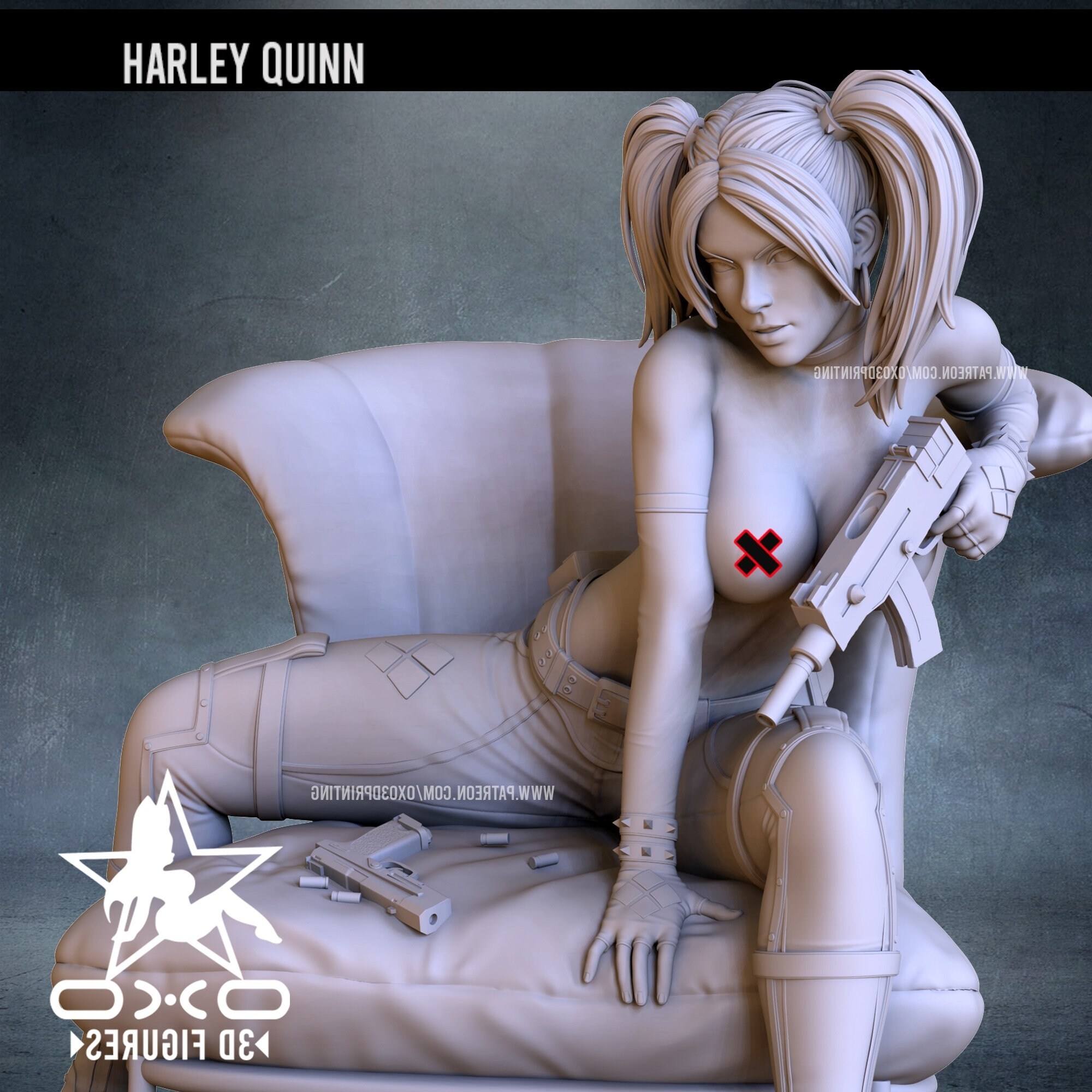 Harley Quinn Custom With Phicen Body 1/6