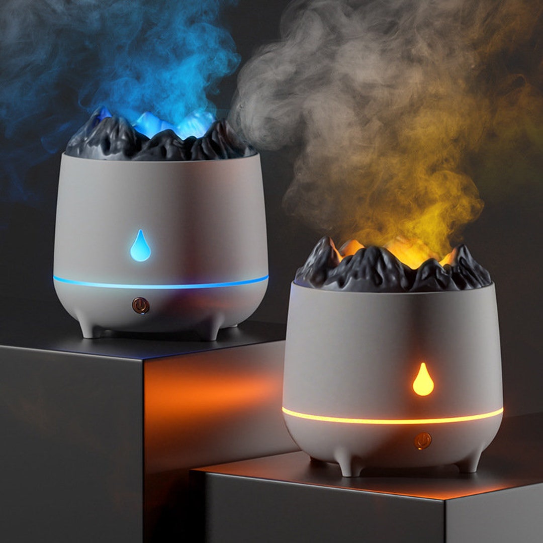 New Volcano Humidifier Flaming Mountain Aromatherapy Volcano Etsy