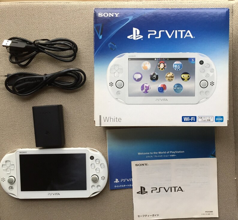 PS Vita PCH2000 Console Various Colors W/ Charger and Box in Etsy