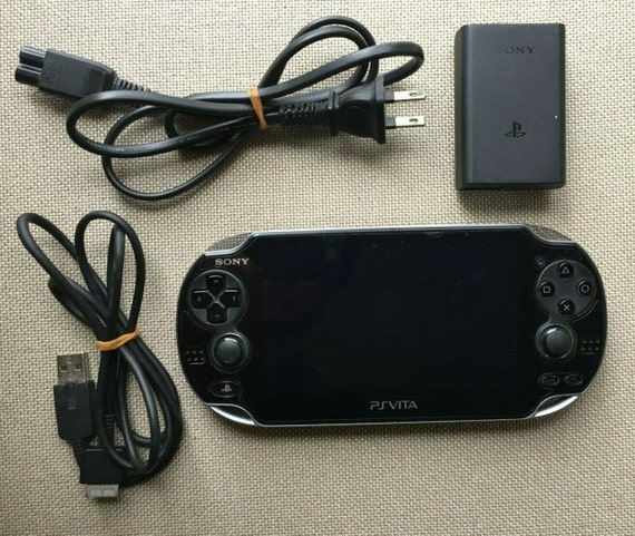 Sony PS Vita PCH-1000 ZA01 Crystal Brack W/ Charge excellent - Etsy