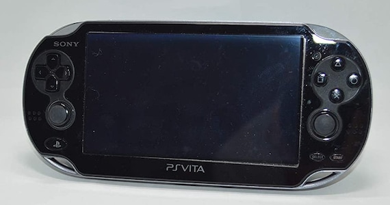 Sony PS Vita PCH-1000 ZA01 Crystal Brack W/ Charge excellent F/S