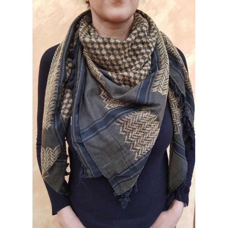 Traditional Palestine Keffiyeh Scarf Kufiya Hatta Made in Etsy