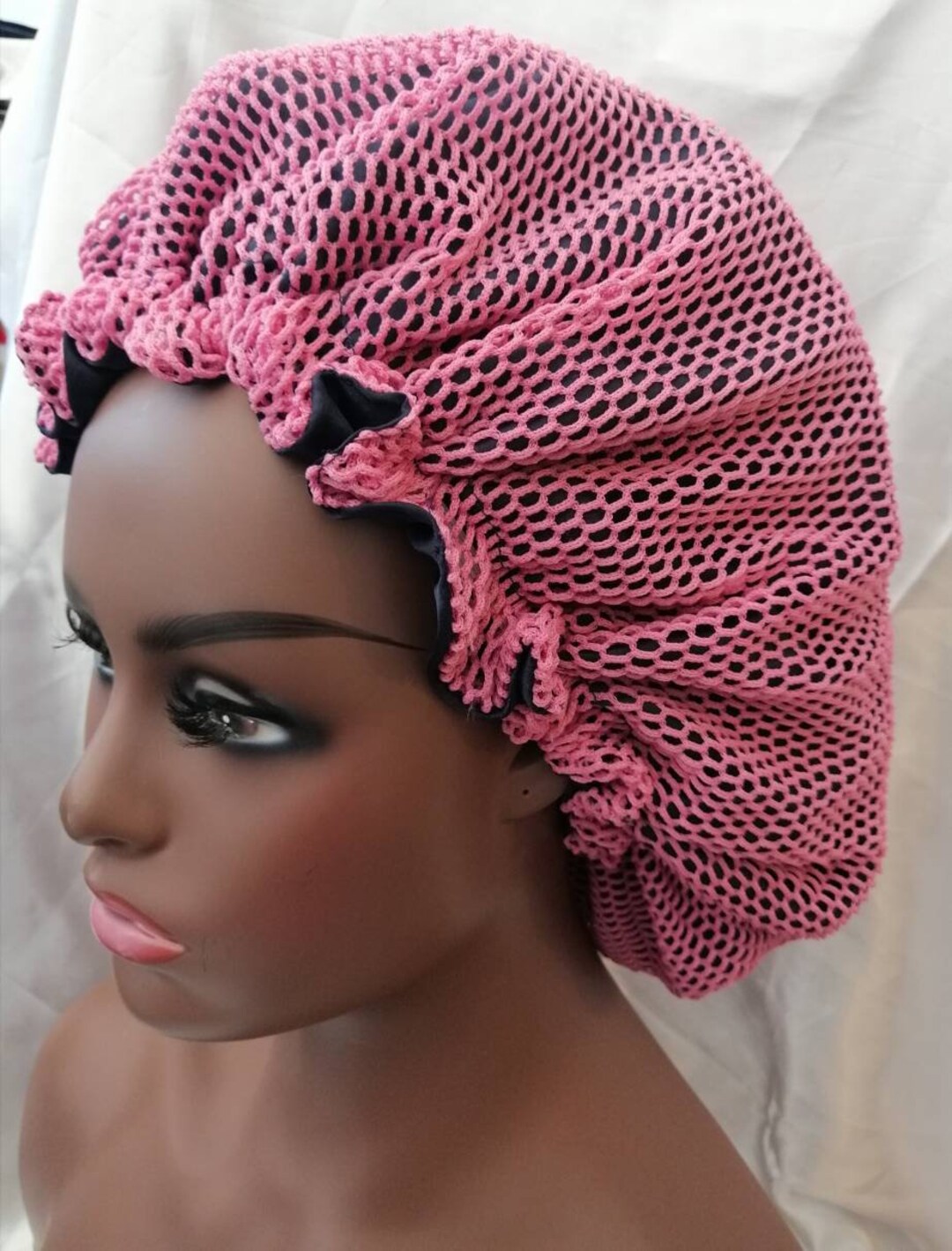 Reversible Women Sleeping Soft Satin Silk Sleep Hat Silk Satin