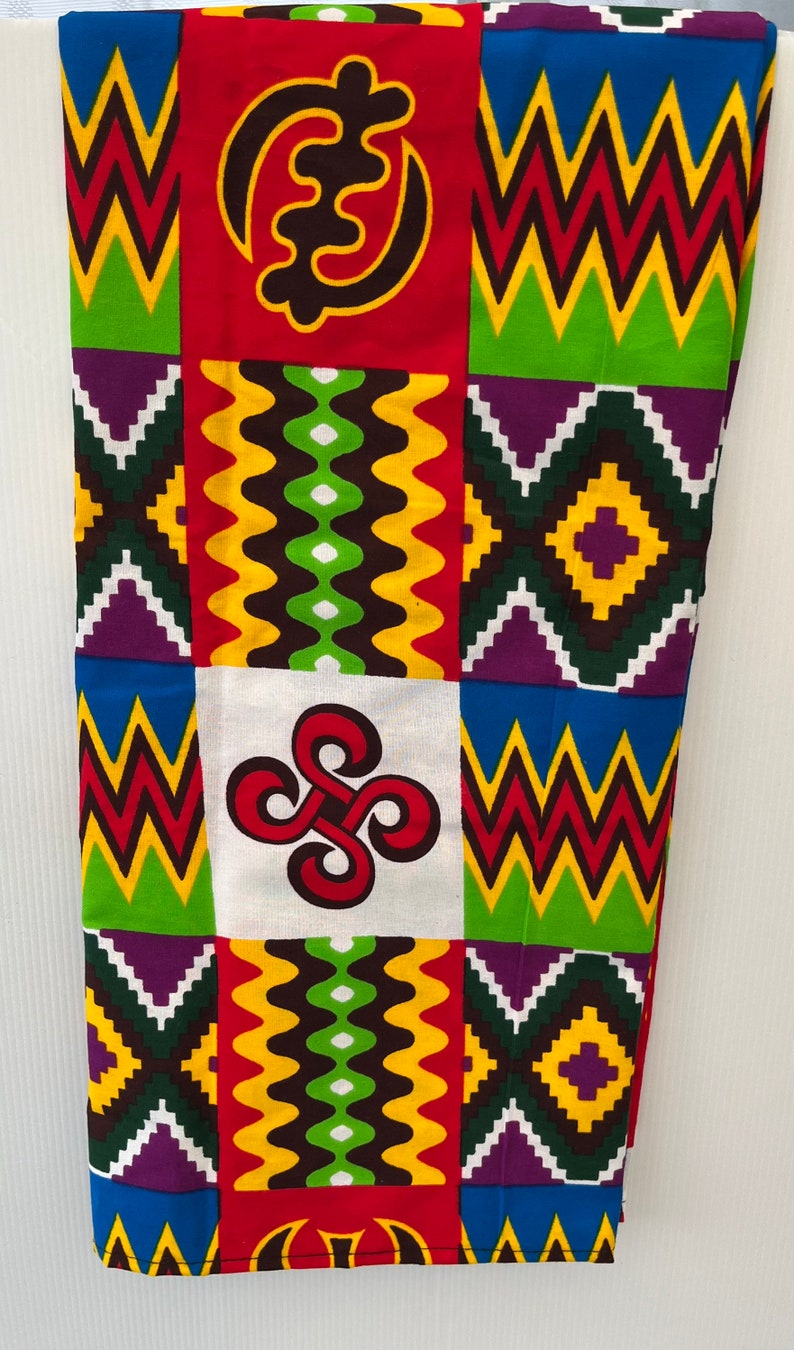 African Kente Head Wrap African Print Scarf Ankara Turban Adinkra 