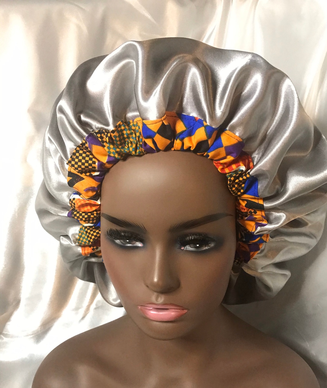 women silk bonnet