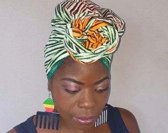 Headwrap / Ties - African Headwrap - African Clothing for Women - Headwraps - Bandanas.