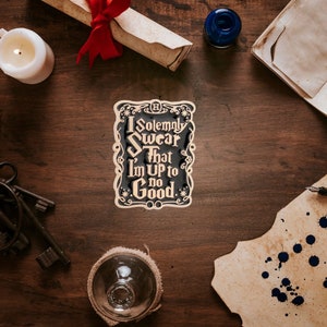 I Solemnly Swear pin, Magical Wizard Enamel Pin, Wizard Pin, Funny Pin, Book Lover Pin, Wizard School Pin, Magic Pin, Nerdy Pin