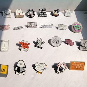 Funny Meme Enamel Pins – Sarcastic, Dark Humor, and Totally Relatable