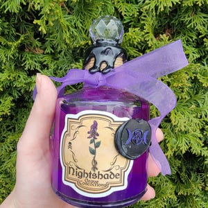 Handmade Decorative Potion Bottle: Witchy Gothic Decor